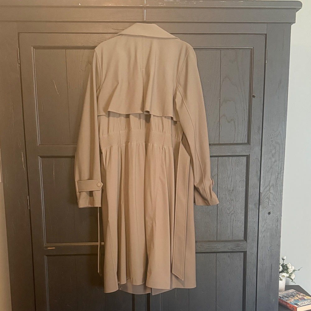 Athleta Camel Trench Coat with Belt - Picture 2 of 5